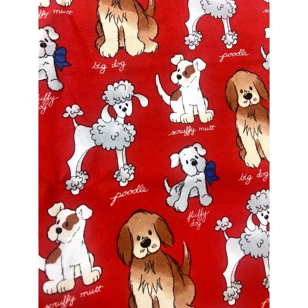 Vtg Patty Reed Big Dog RedFabric Pet Pink 43